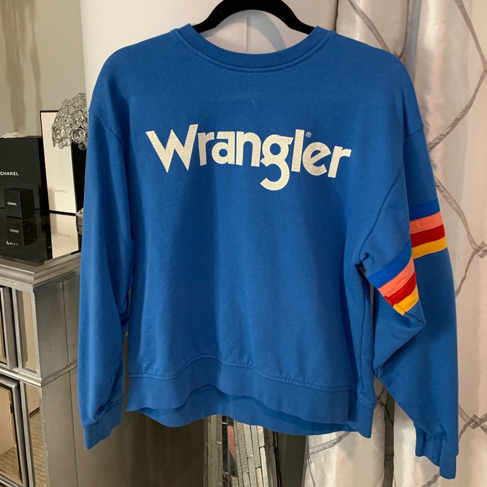 Wrangler blue crew neck